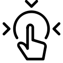 3d, touch svg vector icon