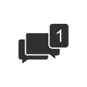 comments, fb, messages, social media svg vector icon