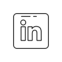 linked in, linked in logo, linkedin button, social media svg vector icon