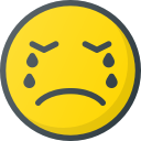 cry, emoji, emote, emot, emot svg vector icon