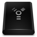 black,drive,firewire icon