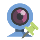 webcam,push,pin icon