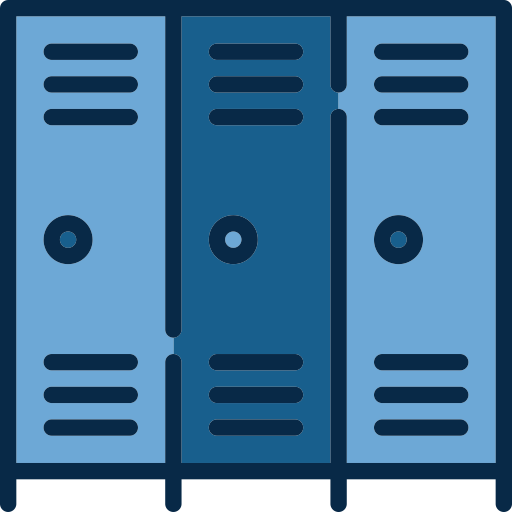 Lockers svg vector icon