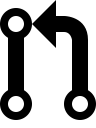 git, pull, request svg vector icon