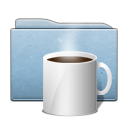 folder,blue,coffee,food icon