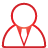 basic, red, user icon