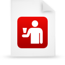 file,document,paper,red icon