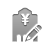 bank,yen,pencil icon