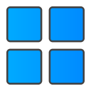 large, th svg vector icon