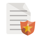 document,shield icon