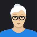 avatar, female, grandmother, mature, old, person, woman svg vector icon