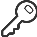 key, lock, locked, password, secure svg vector icon