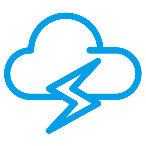 Thunder svg vector icon
