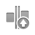 space,evenly,horizontal,horizontal up,up icon