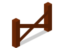 fence svg vector icon