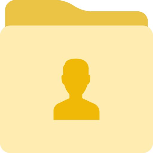 Folder Personal svg vector icon