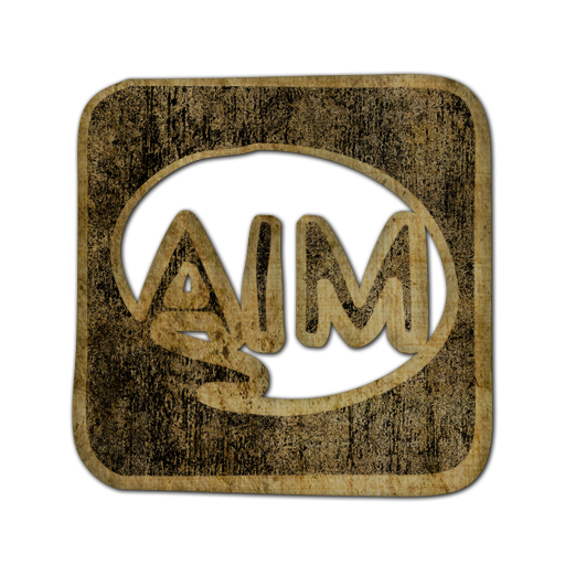 aim,logo,square icon