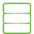 basic, database, green icon