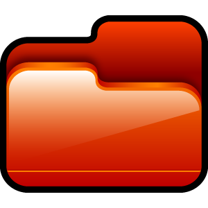 folder,open,red icon