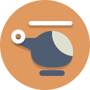 chopper, helicopter, transportation svg vector icon
