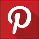 social,media,flat,shadow,set,pinterest icon