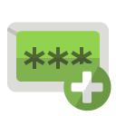 password,add icon