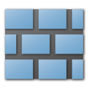 blue, wall icon