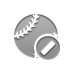 ball,baseball,cancel icon