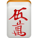 dora, mahjong, man, red icon