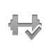 weight,checkmark icon