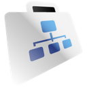 folder, network icon