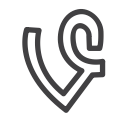 draw, drawn, line, sketch, social media, vine svg vector icon