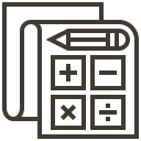 accounting, business, calculator, finance, marketing, office, report svg vector icon