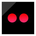 flickr, logo, media, social svg vector icon