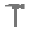 building, construction, hammer, herramienta de mano, martillo, repair, tool svg vector icon