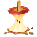 caramel,apple,eaten icon