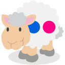 flickr, sheep, social network svg vector icon