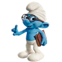 brainy, , smurf icon