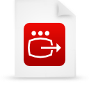 file,document,paper,red icon