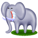 elephant,animal,cartoon icon