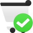 shopping,cart,accept icon