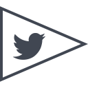 flag, media, social, twitter svg vector icon