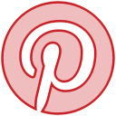 line, pinterest, social, transparent svg vector icon
