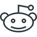 logo, media, reddit, social svg vector icon
