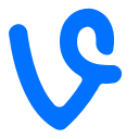 media, social, vimeo, vine svg vector icon