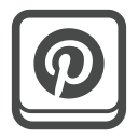 account, connect, pinterest, profile, social, social media svg vector icon