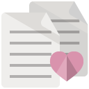document,heart icon