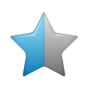 star,half,favourite,bookmark icon