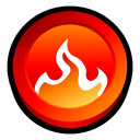 burning, fire, nero, smart, start icon