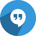 hangouts, media, network, social svg vector icon